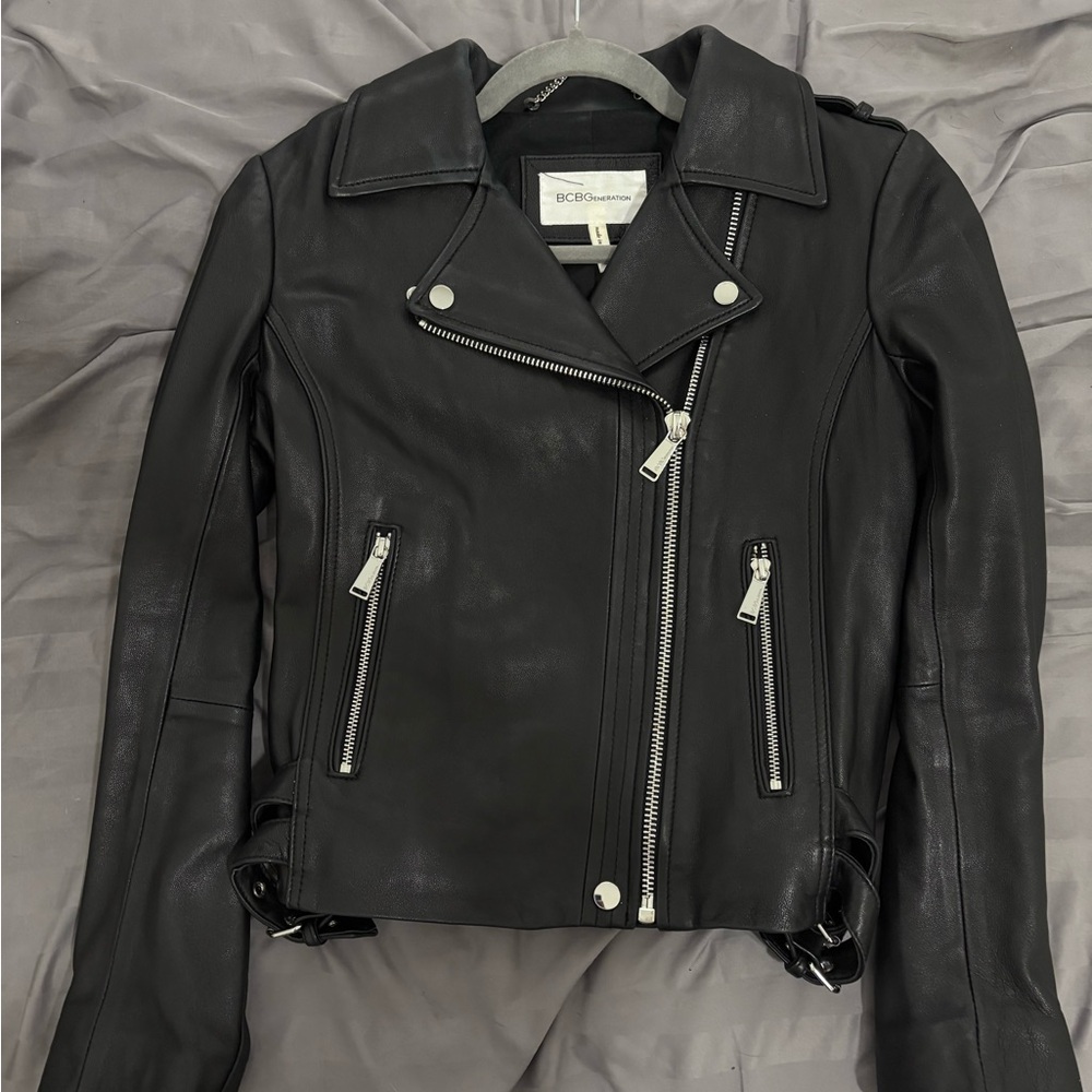 BCBGeneration Black Leather Jacket